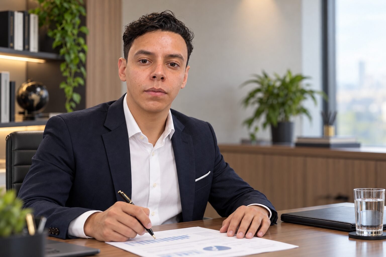 Jorge Zapata en un espacio de asesoría contable